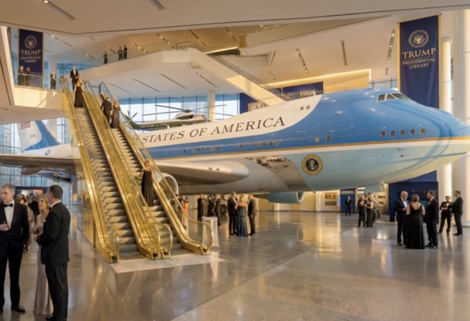 TRUMP PRESIDENTIAL LIBRARY JET
