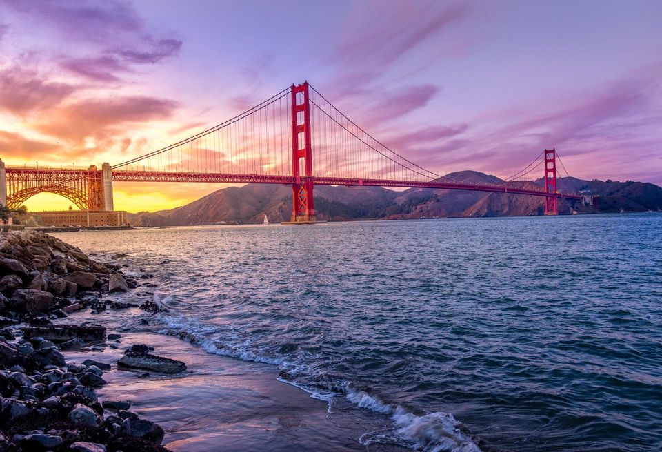 Sunset at the Golden Gate Bridge