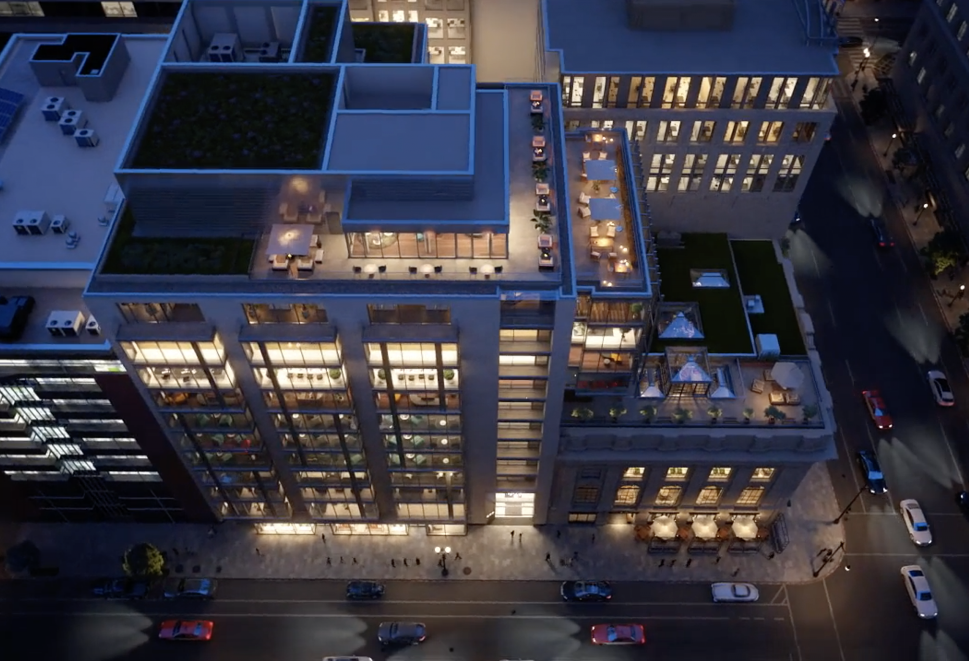 The Bank Building boasts a shared rooftop terrace on the 11th floor, as well as private tenant terraces on the fifth and 10th floors. 699 Fourteenth Terrace Lincoln Property