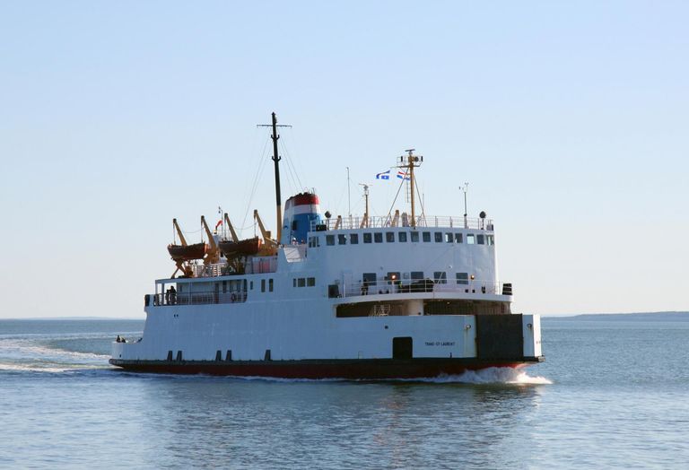 The N.M. Trans-Saint-Laurent ferry crossing the Saint Lawrence River