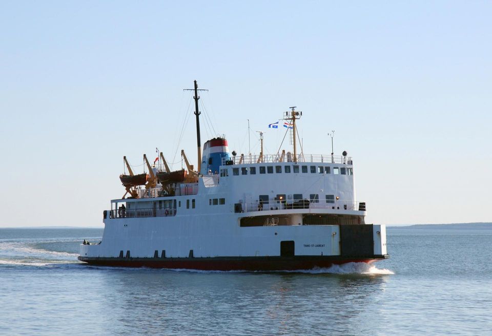 The N.M. Trans-Saint-Laurent ferry crossing the Saint Lawrence River