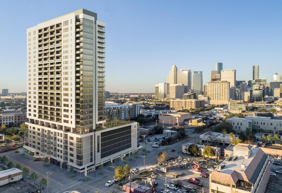 The exterior of Midtown Houston's Drewery Place
