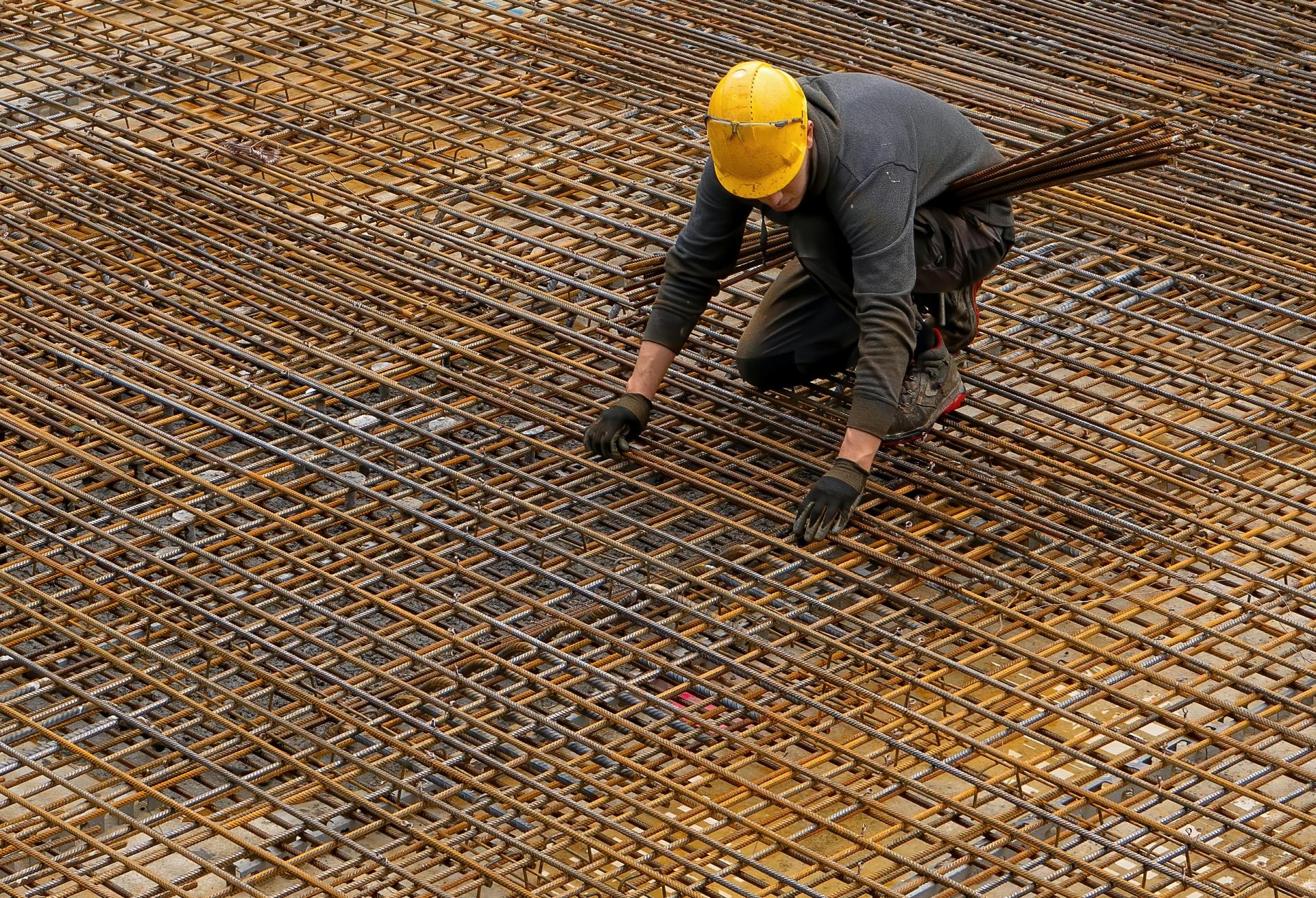Construction worker on building site