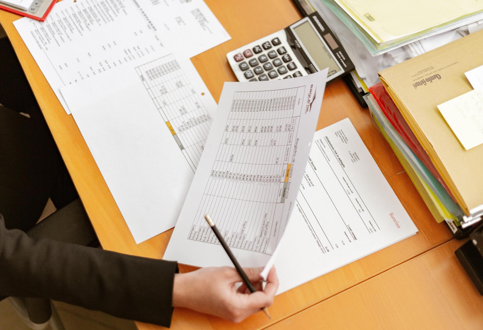 Bank Statement Math Paperwork Accounting Documents