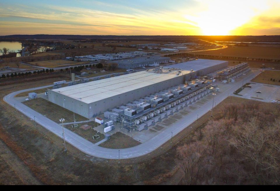 A Google data center in Council Bluffs, Iowa