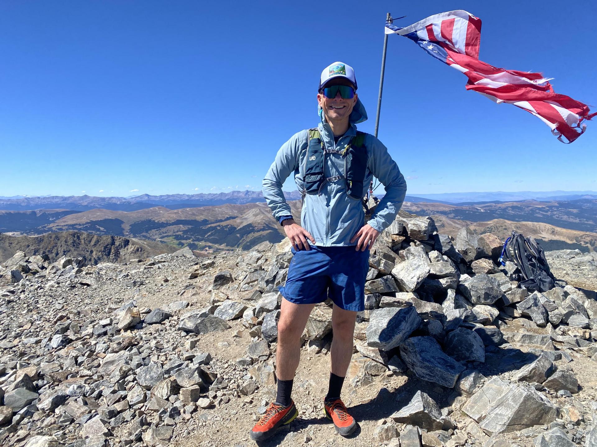 Peter Merrion Running Tenmile Traverse, Colorado
