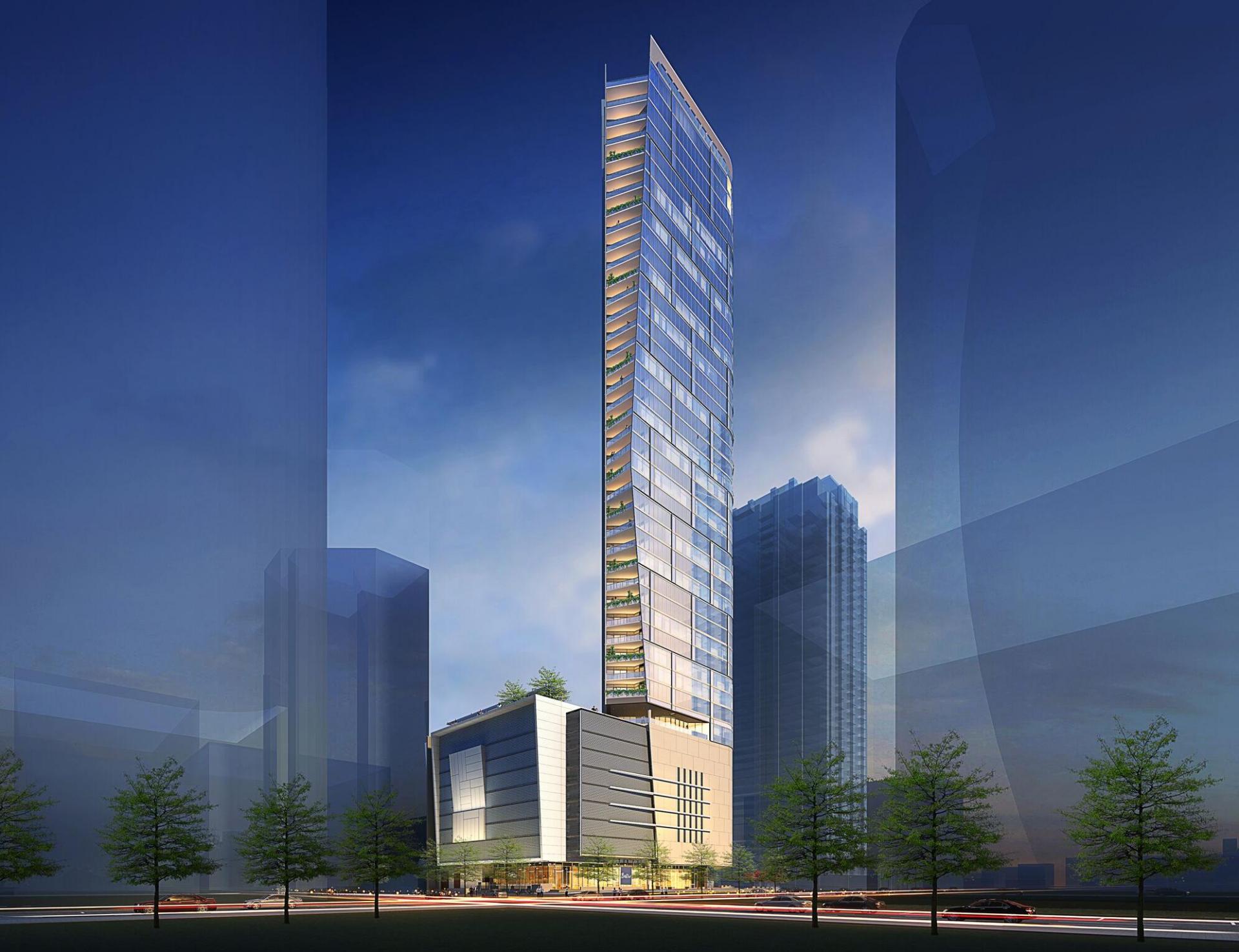 Renderings Reveal Hines' Vision For New 46-Story Residential Tower In Downtown