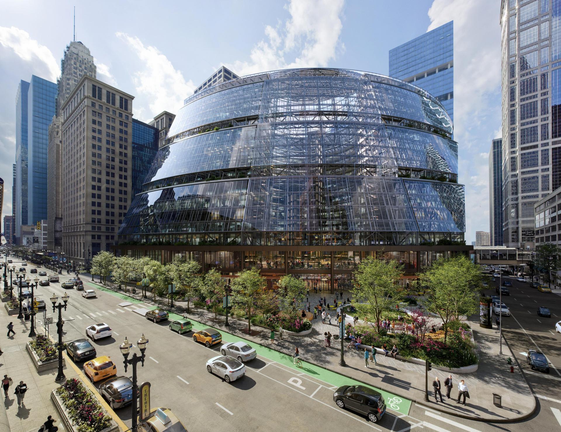 Pritzker, Johnson Kick Off Construction On Google's Thompson Center Redevelopment