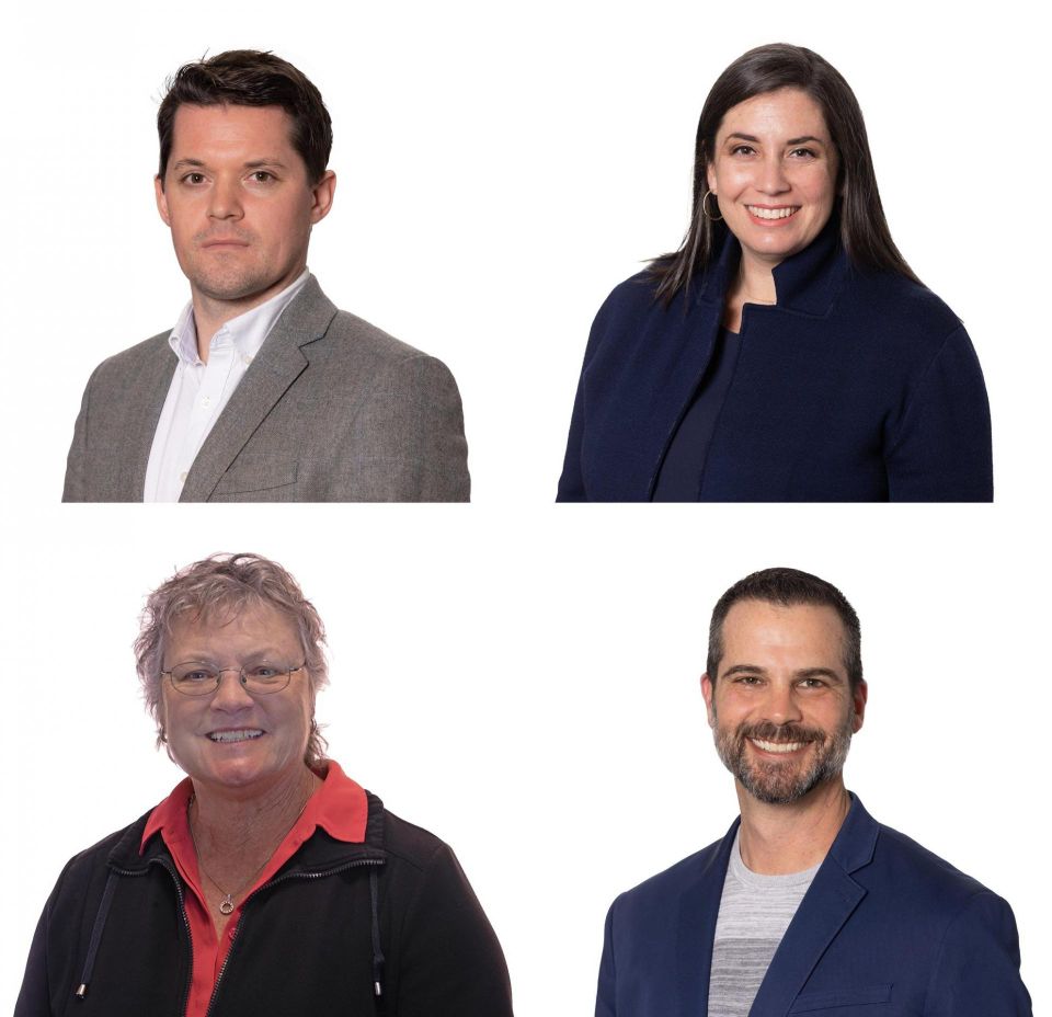 Urban Atlantic's new C-Suite, clockwise from top left: Brant Snyder, Kelli Brooks, Alan Lederman and Jill Boyd.