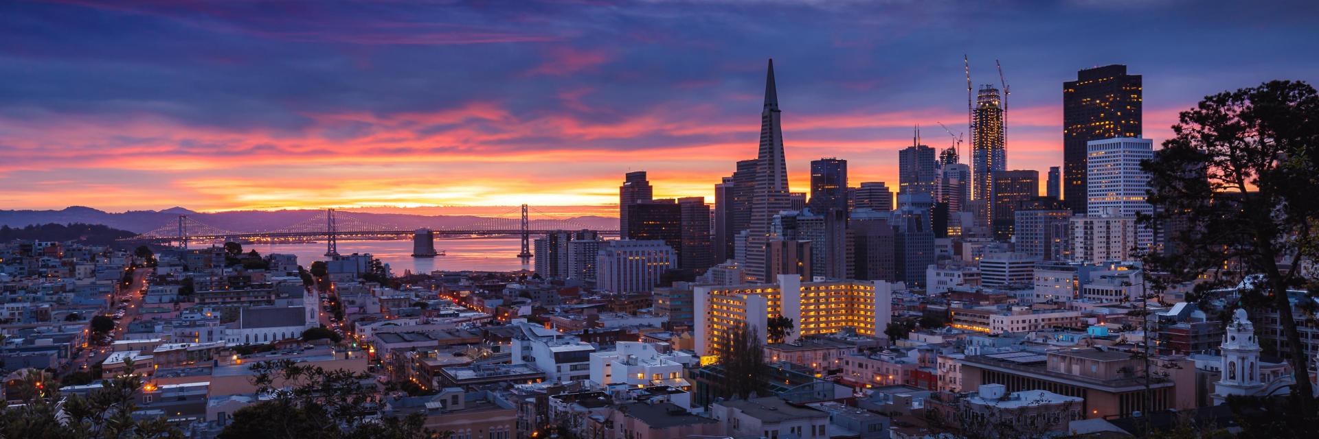 San Francisco evening skyline