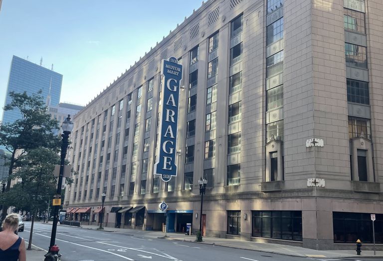 The Motor Mart Garage at 201 Stuart St. in Boston's Back Bay.