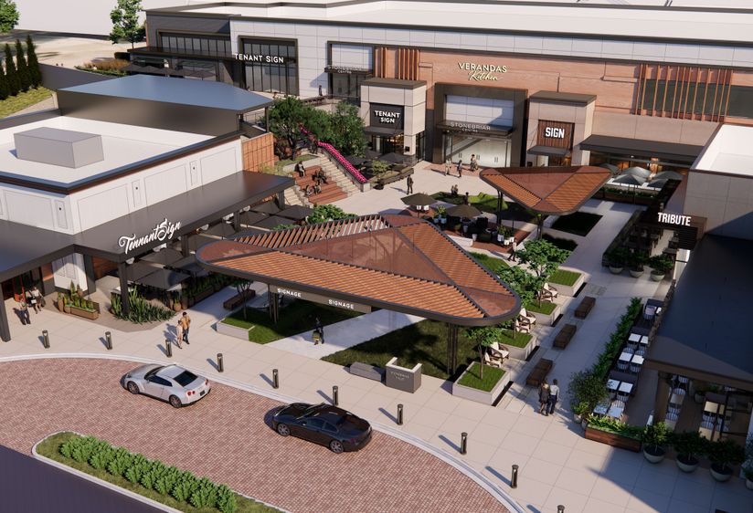 Rendering of the planned redevelopment of a former Dick's Sporting Goods at Stonebriar Centre in Frisco.