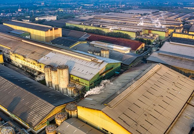 Industrial buildings.