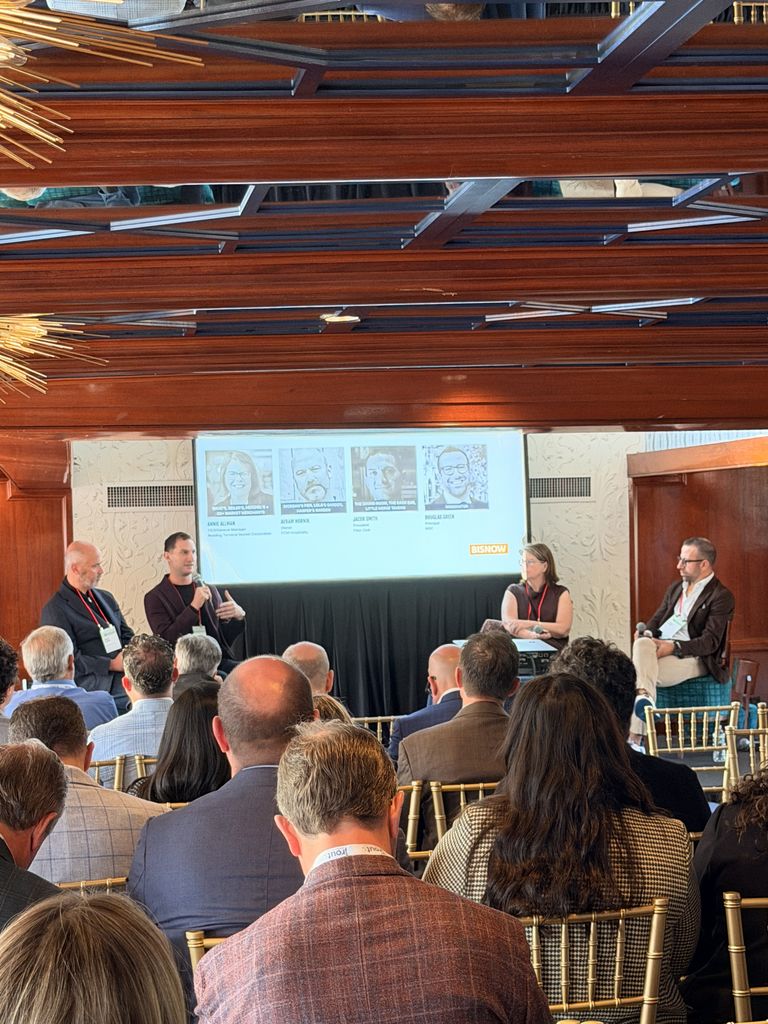 People speaking at Bisnow’s Philadelphia Restaurant, Retail & Entertainment Summit 2026.
