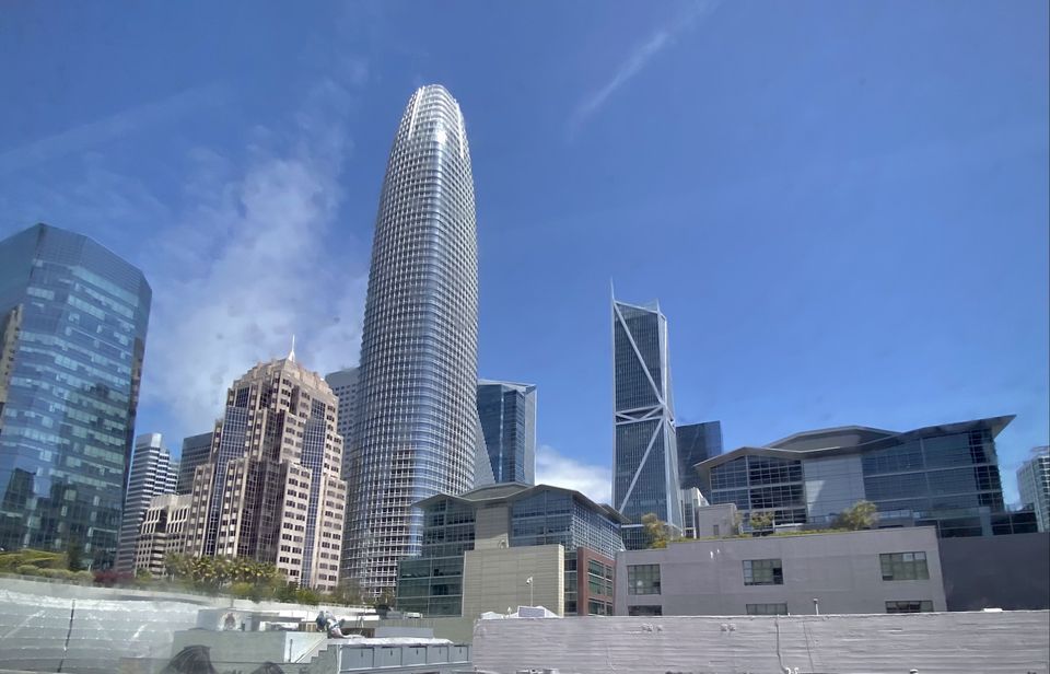 San Francisco skyline with Salesforce Tower