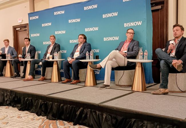 Panelists at Bisnow's DFW Adaptive Reuse Summit.