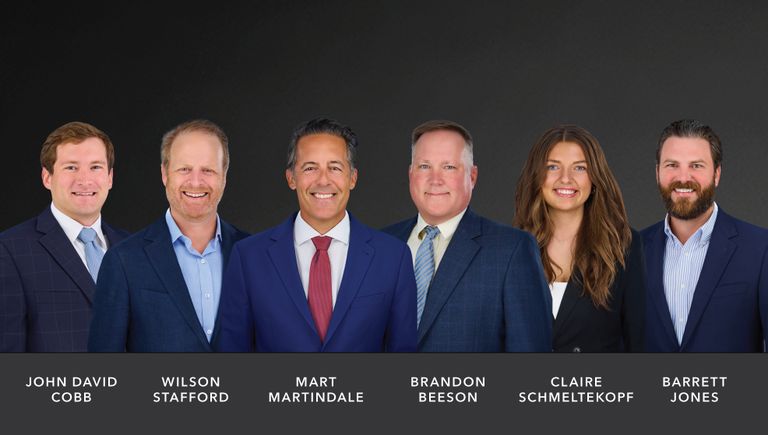 The inaugural brokers in Kidder Mathews' DFW office.