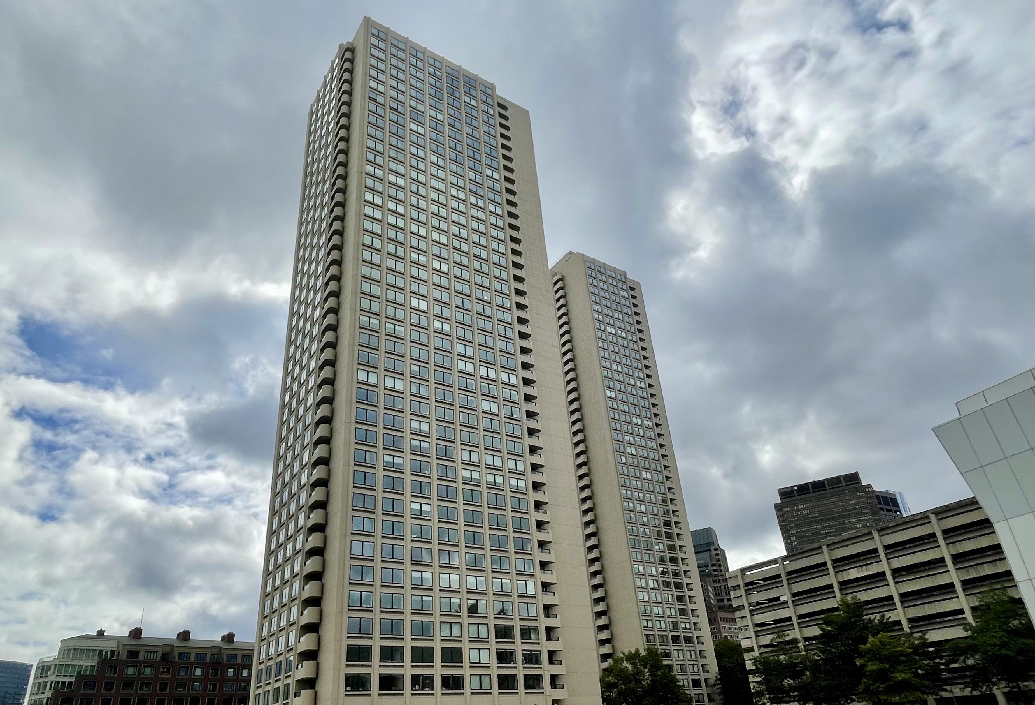 Harbor Towers on Boston's waterfront