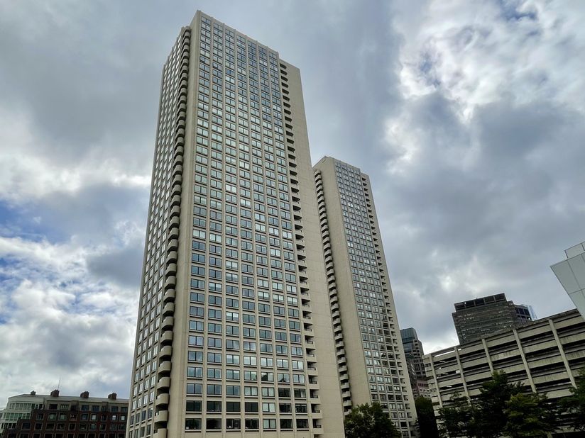 Harbor Towers on Boston's waterfront
