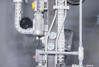 A photograph of factory production of Zyn products