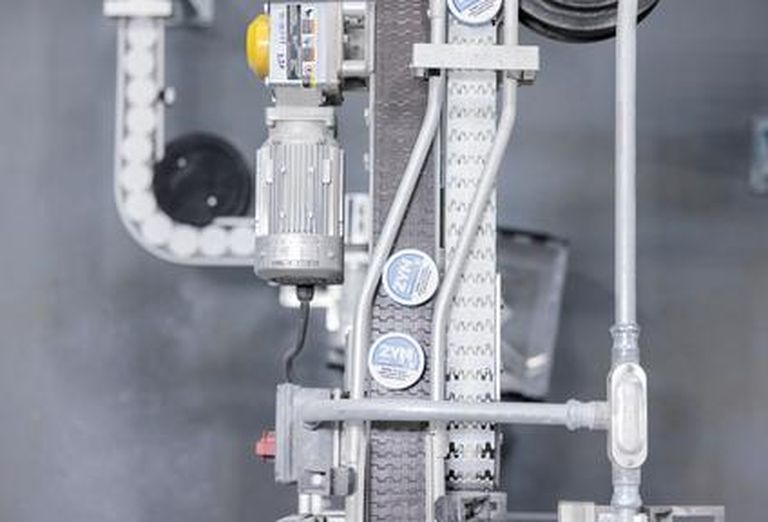 A photograph of factory production of Zyn products