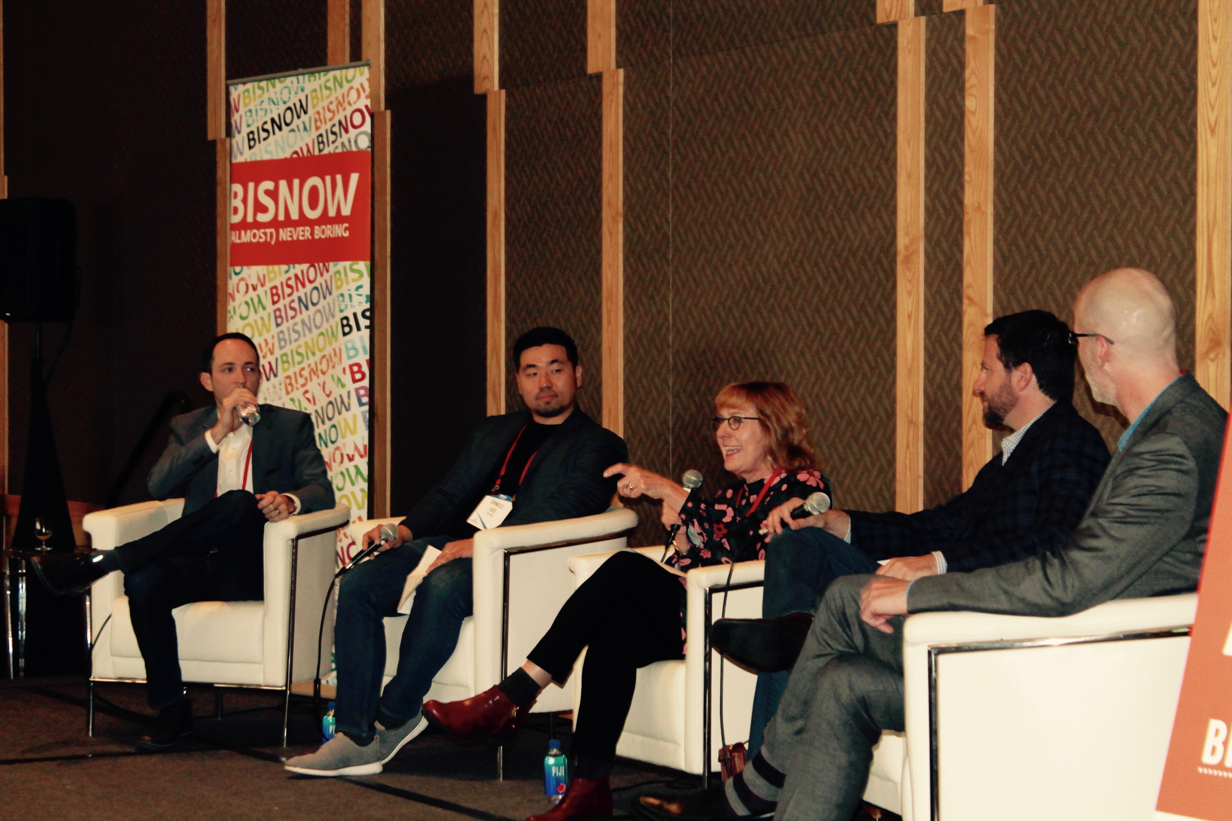  Tom Douglas Seattle Kitchen CEO Pamela Hinckley shares her ideas on how to make Seattle a 24 Hour Live, Work, Play environment. From left, Nitze-Stagen’s Daniel Gallagher, citizenM’s Ernest Lee and OpenPath’s James Segil also participated in the panel discussion which was moderated by Johnston Training Group’s Scott Johnson.