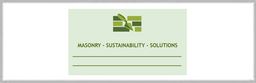Masonry Sustainability Solutions