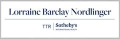Lorraine Barclay Nordlinger with TTR Sotheby's International Realty Logo