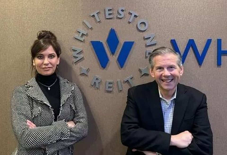 Whitestone REIT Chief Operations Officer Chrstine Mastandrea and CEO David Holeman