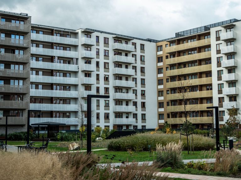 Apartment building.