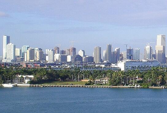 The Miami skyline