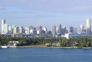 The Miami skyline