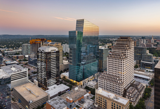 Indeed Tower in Austin, Texas, was designed by Page.