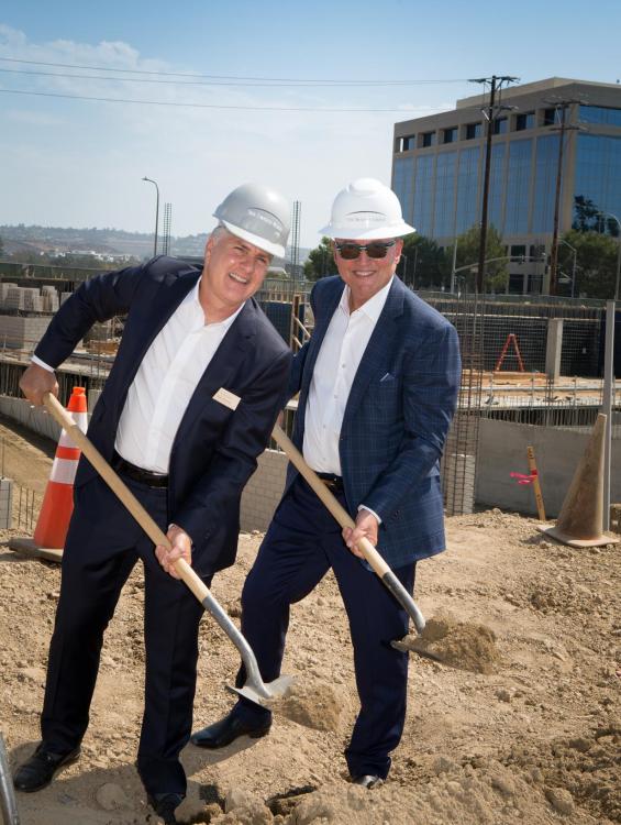 Shopoff Realty Investments CEO Bill Shopoff and The Picerne Group Founder and President Ken Picerne
Uptown Newport Apartments