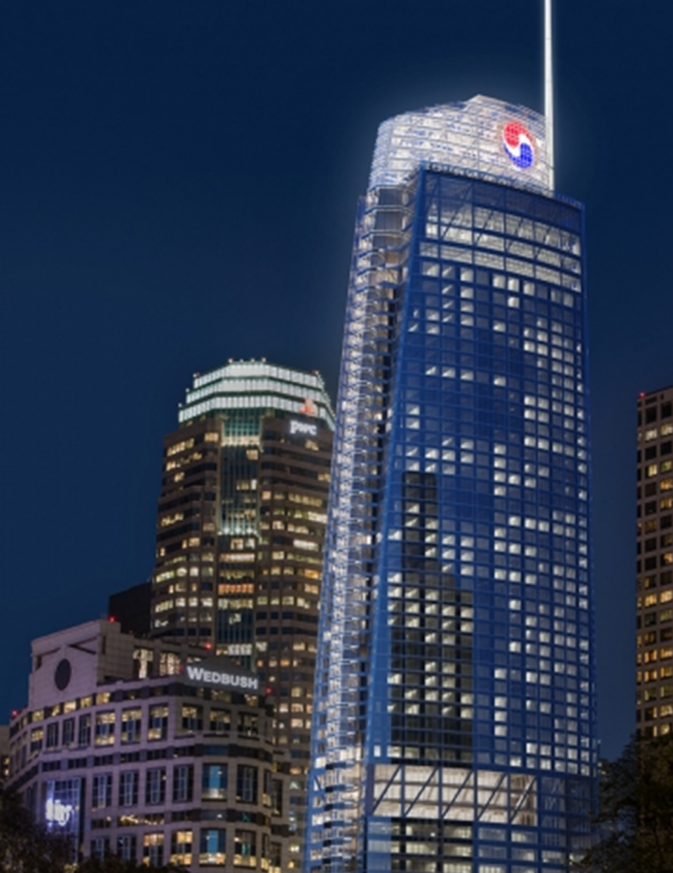 The Wilshire Grand in DTLA