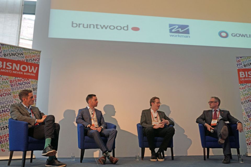 Ask's John Hughers, Cert Property's Howard Lord, and LJ Real Estate's Sam Lawson Johnston, and moderator Gowling's Michael O'SheaNovember 2018 Manchester offices event