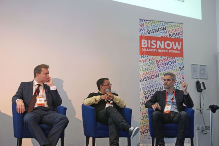Workman Partner Anthony Boothman, Sheila Bird Co-Founder Atul Bansal and Bruintwood Amenity Director Toby SprollManchester State of Office event 8 November 2018