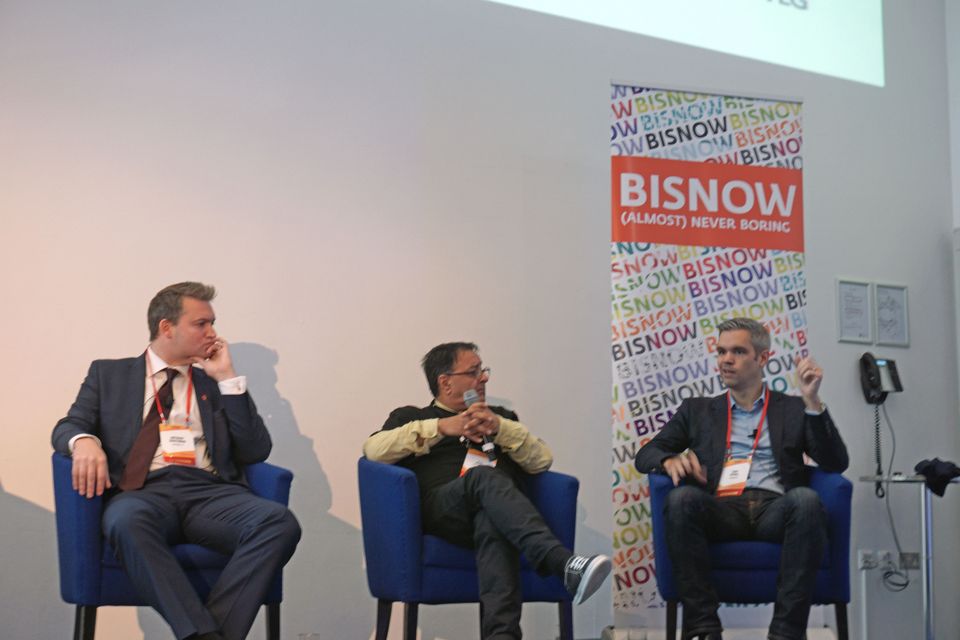 Workman Partner Anthony Boothman, Sheila Bird Co-Founder Atul Bansal and Bruintwood Amenity Director Toby SprollManchester State of Office event 8 November 2018