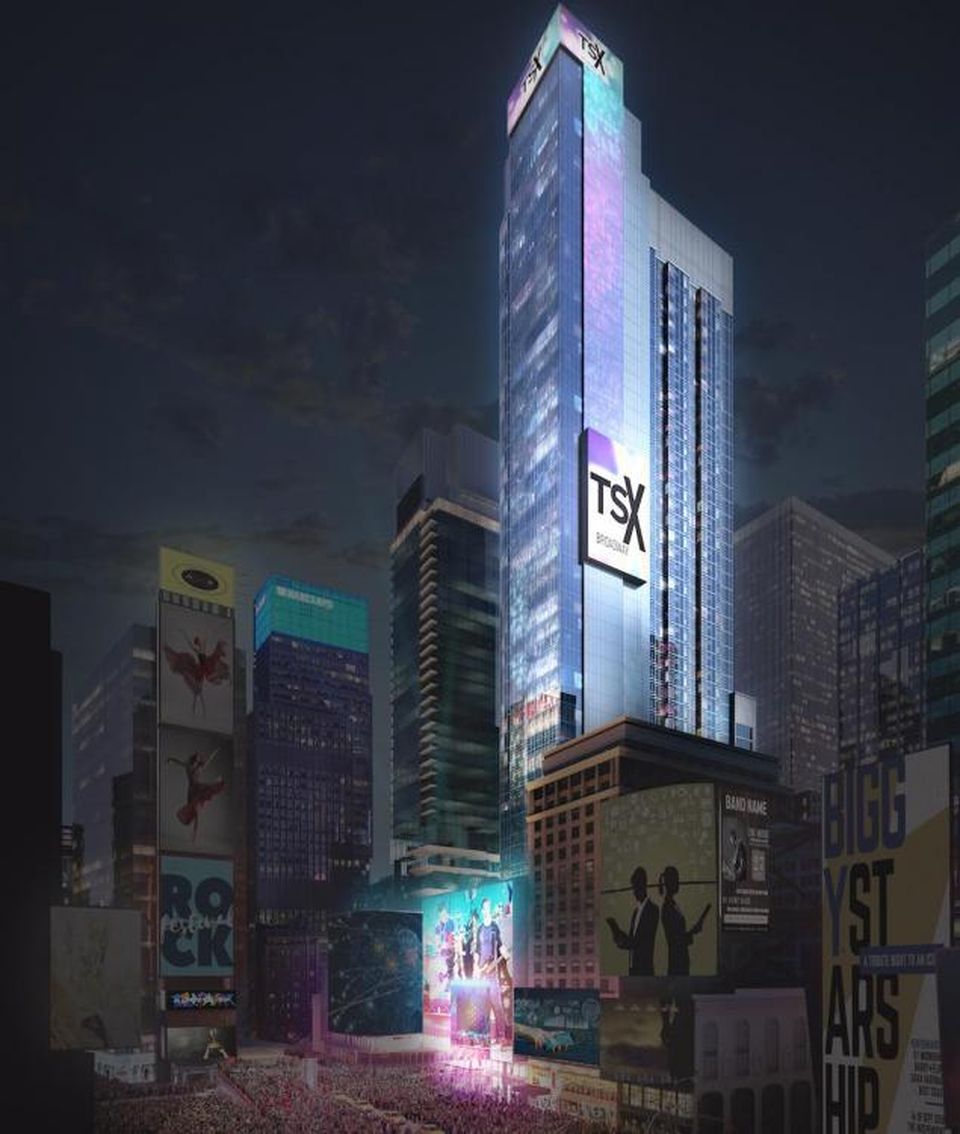 Rendering of the $2.5B TSX Broadway mixed-use project in New York City's Times Square