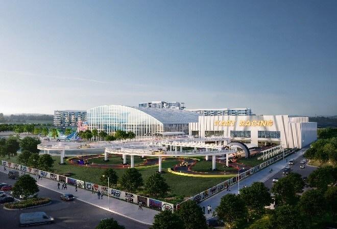 A rendering of Bear Village, a resort concept intended for Commerce, Georgia, pitched by Webstar Technology Group.