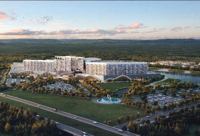 A rendering of the abandoned Bear Village amusement park Another rendering of the Bear Village concept. Webstar executives say they have been discussing with Commerce city officials plans for the resort, but Commerce's city manager said no such discussions have taken place.