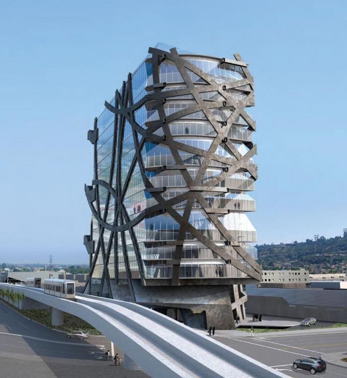 Wrapper Tower At 5790 West Jefferson Blvd. Wrapper Tower in LA