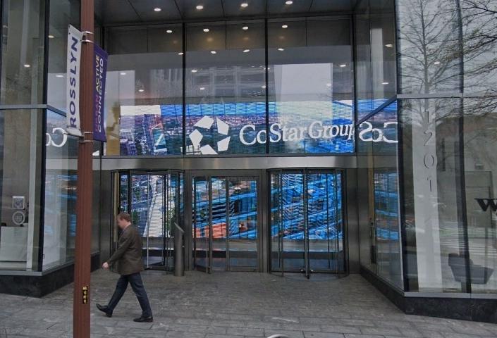 The entrance to CoStar Group's headquarters in Arlington, Virginia. 