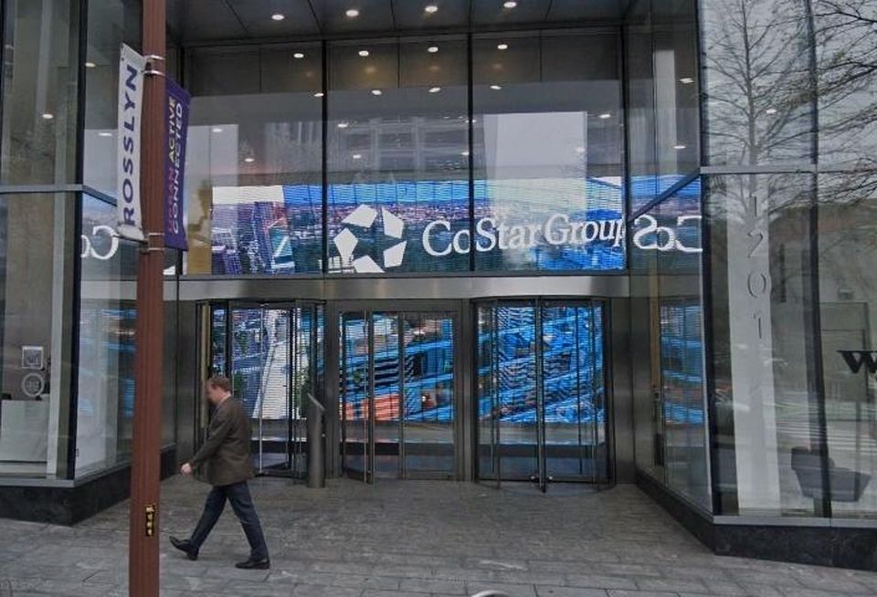 The entrance to CoStar Group's headquarters in Arlington, Virginia.