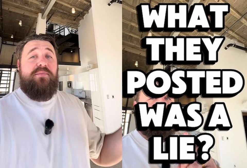 Screenshots of one of Andrew Mason's TikTok videos. 