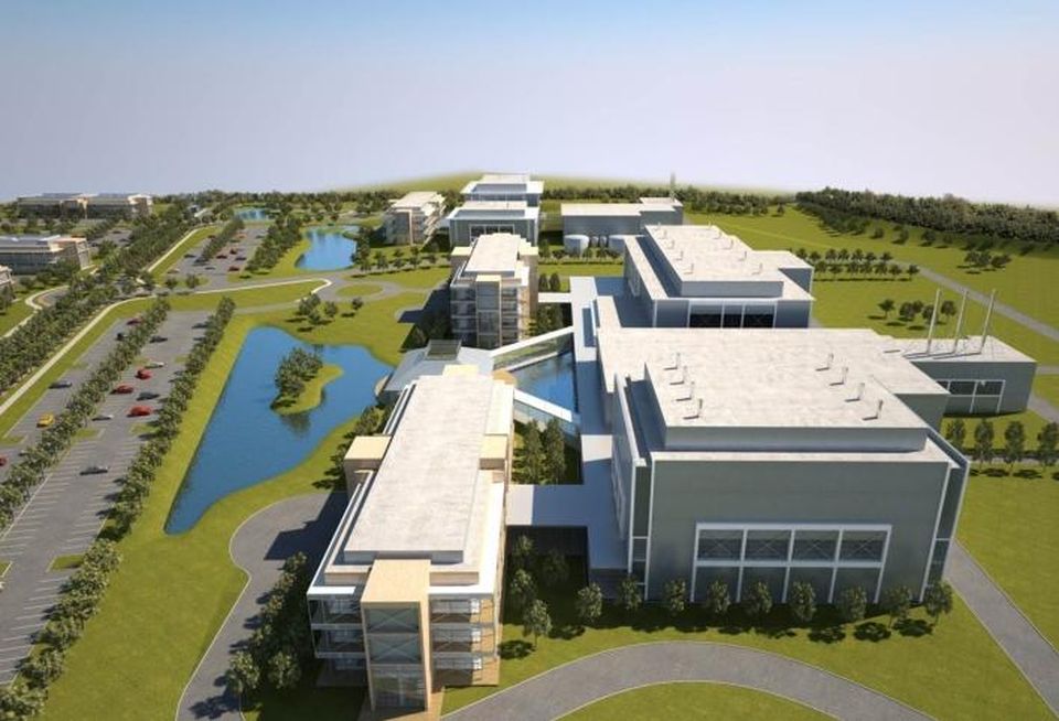 Artist's rendering of the Wuxi Biologics plant in Dundalk