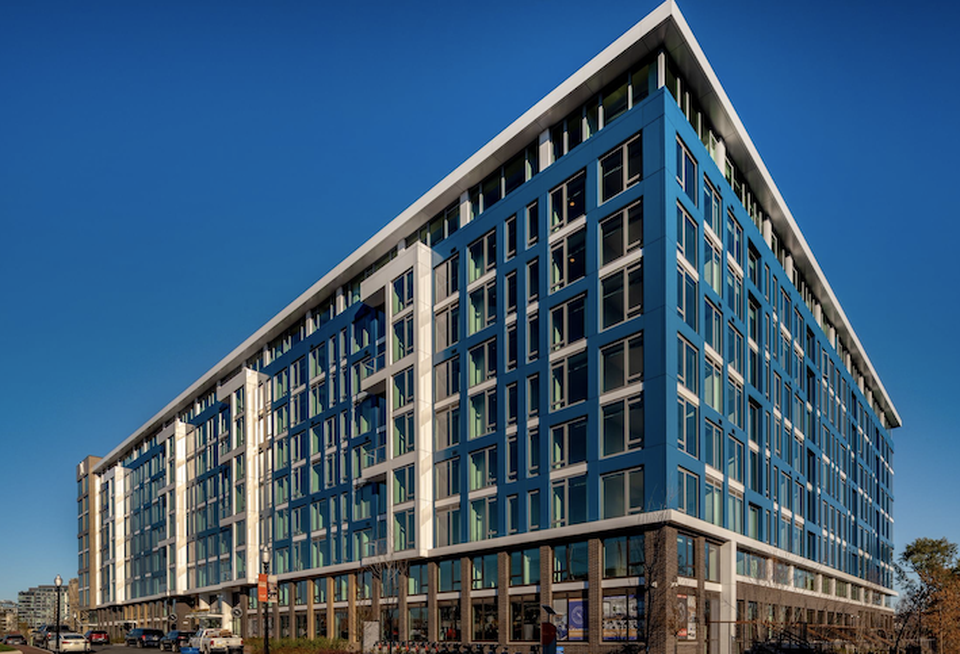 An opportunity zone project from Douglas Development and PTM Partners that delivered in D.C.'s Buzzard Point neighborhood in 2020.