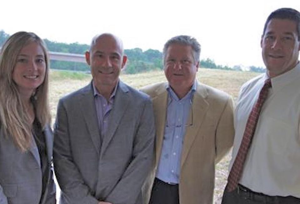 KLNB's Melissa Welch, Greenfield Partners' Jim Duszynski, and KLNB's Cary Judd and Dallon Cheney, snapped in 2011. Cary Judd died May 2016