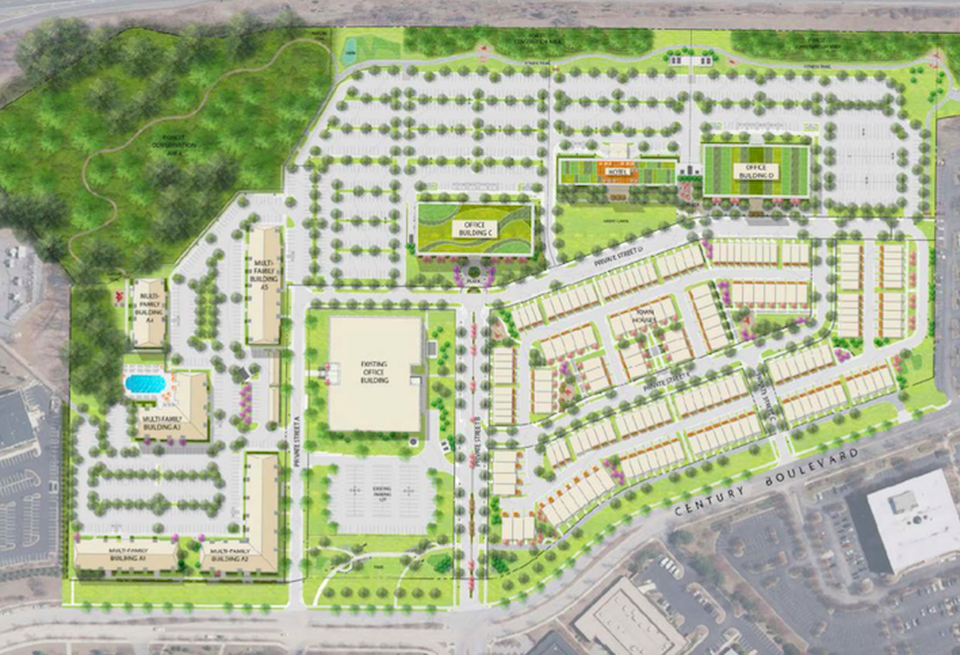 A rendering of the Century development in Germantown