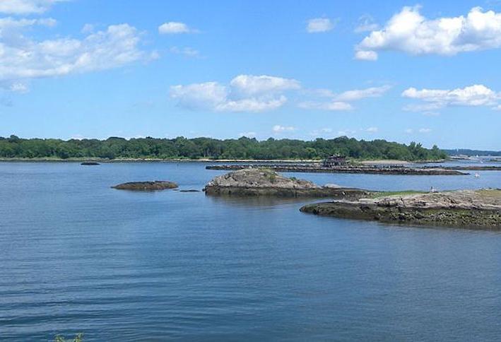 Davids Island near New Rochelle, which the city is pitching as 'Amazon Island' as part of its HQ2 bid